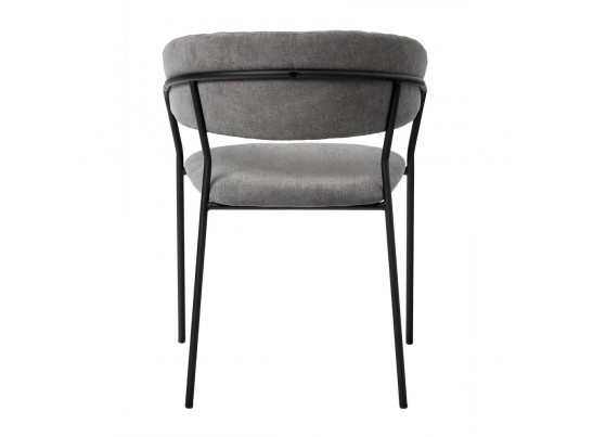 Комплект из 4-х стульев Turin серый вельвет с чёрными ножками в Ростове-на-Дону
