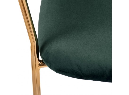 Комплект из 4-х стульев Turin зеленый с золотыми ножками в Ростове-на-Дону