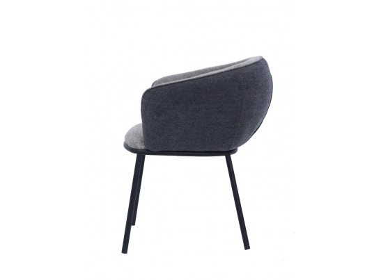 Стул Duke светло-серый, серый с чёрными ножками в Ростове-на-Дону