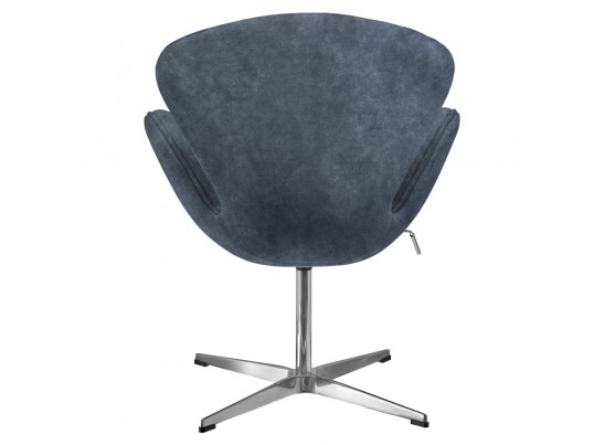 Кресло SWAN STYLE CHAIR тёмно-серый, искусственная замша в Ростове-на-Дону
