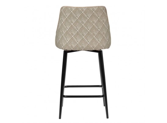 Стул полубарный Dave оливковый с жаккардом, с поворотным механизмом в Ростове-на-Дону