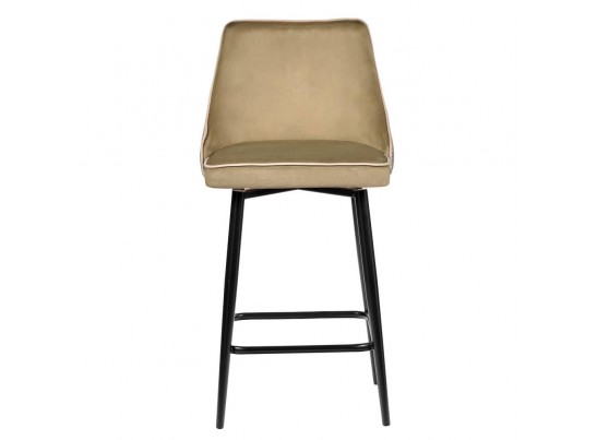 Стул полубарный Dave оливковый с жаккардом, с поворотным механизмом в Ростове-на-Дону