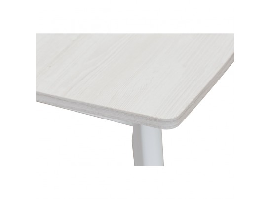 Стол Oslo раскладной 120-160x80x76см, Сосна Рандерс структурное, белый в Ростове-на-Дону