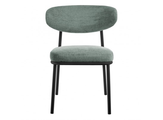 Стул Lucas 2 шалфей шенилл с чёрными ножками в Ростове-на-Дону