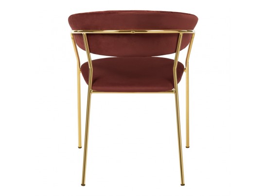 Стул Turin терракотовый с золотыми ножками в Ростове-на-Дону