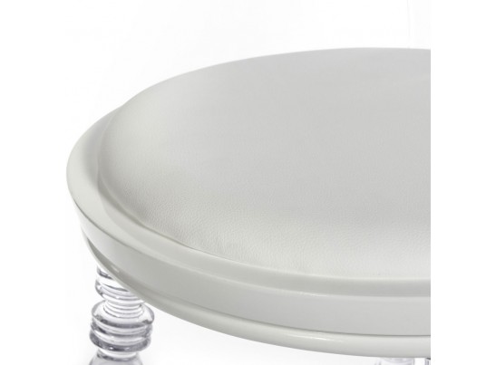 Стул Babel белый с прозрачными ножками в Ростове-на-Дону