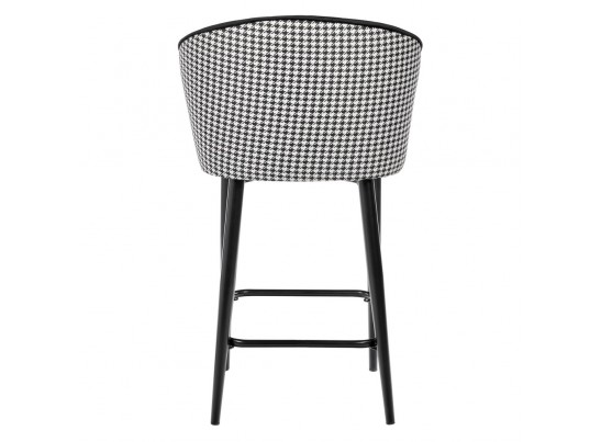 Стул полубарный Paola чёрный с жаккардом в Ростове-на-Дону