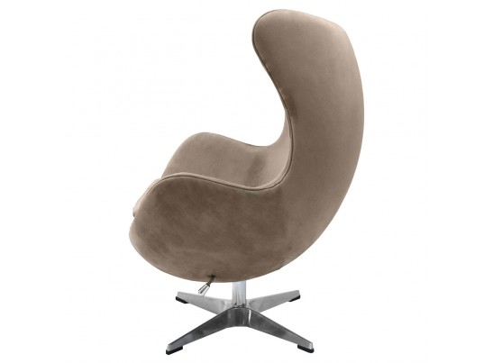 Кресло EGG CHAIR латте, искусственная замша в Ростове-на-Дону