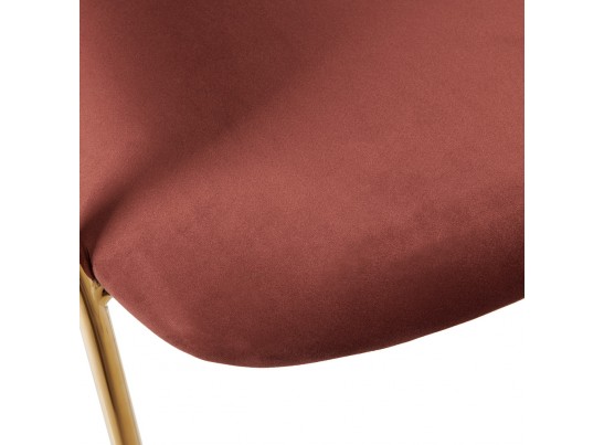 Стул Turin терракотовый с золотыми ножками в Ростове-на-Дону