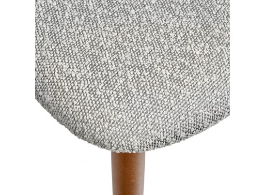 Стул Lucas светло-серый букле с ножками цвета орех в Ростове-на-Дону
