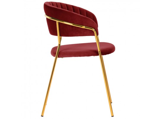 Стул Turin винный с золотыми ножками в Ростове-на-Дону