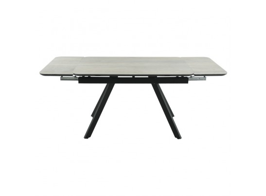 Стол Arthur раскладной 120-184x80x75см, керамогранит Dukale Henna, чёрный в Ростове-на-Дону