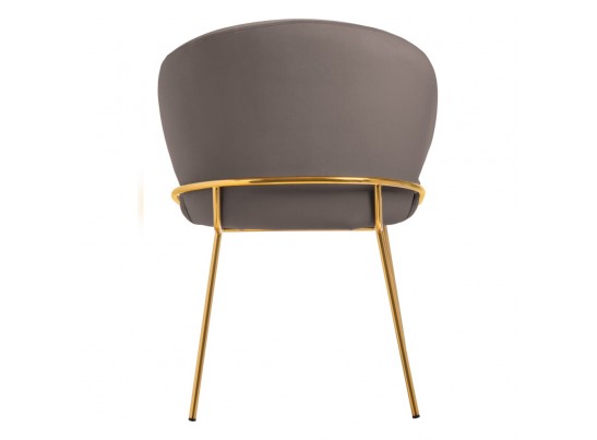 Стул-полукресло Emil латте с золотыми ножками в Ростове-на-Дону