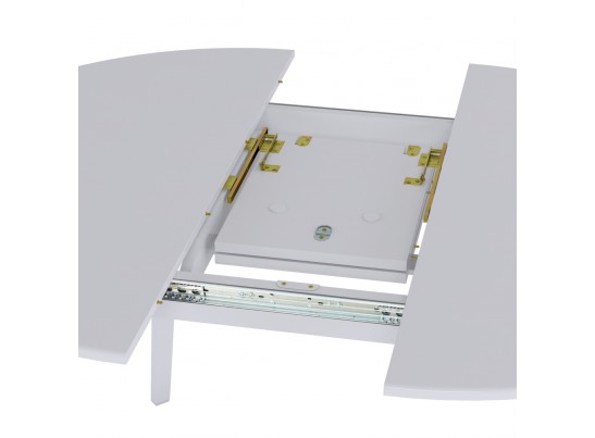 Стол Marcel круглый раскладной 110-140x110x76см, белый, белый в Ростове-на-Дону