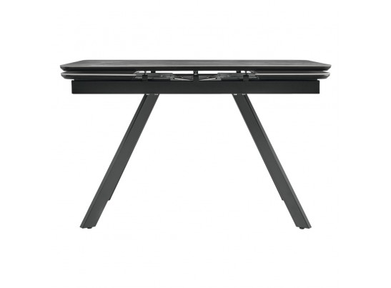 Стол Arthur раскладной 120-184x80x75см, керамогранит серый мрамор Greys Grey, чёрный в Ростове-на-Дону