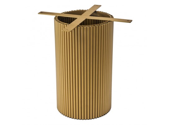 Стол Aura D110, керамогранит Ravena Natural, золотой в Ростове-на-Дону