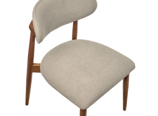 Стул Lucas 3 латте букле с ножками цвета орех в Ростове-на-Дону