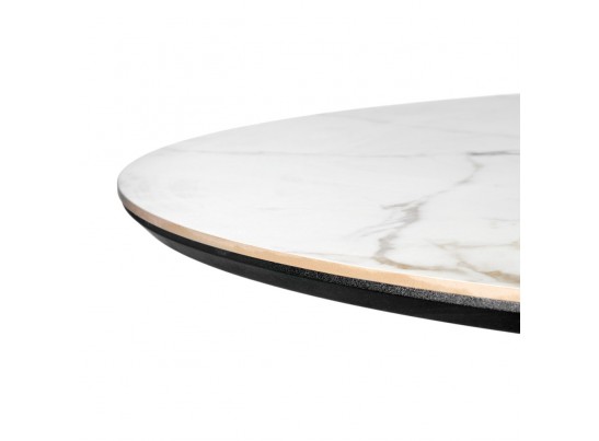 Стол Aura D110, керамогранит Ravena Natural, золотой в Ростове-на-Дону