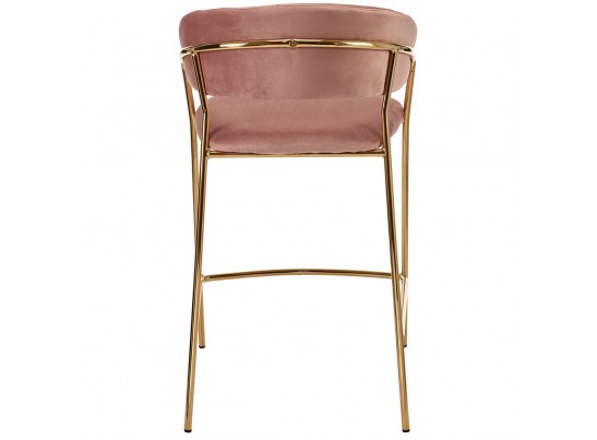 Комплект из 2-х стульев полубарных Turin пудровый с золотыми ножками в Ростове-на-Дону