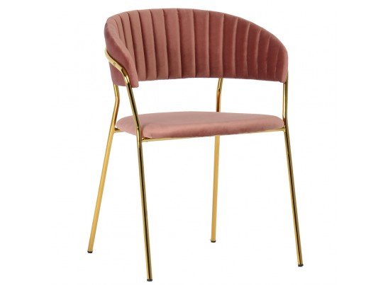 Комплект из 2-х стульев Turin пудровый с золотыми ножками в Ростове-на-Дону