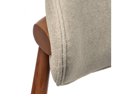 Стул Lucas 3 латте букле с ножками цвета орех в Ростове-на-Дону