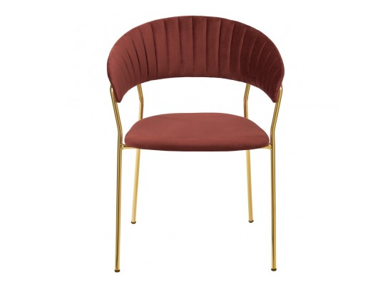Стул Turin терракотовый с золотыми ножками в Ростове-на-Дону
