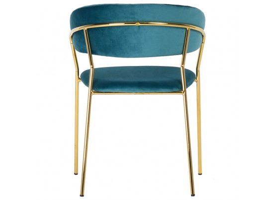 Стул Turin бирюзовый с золотыми ножками в Ростове-на-Дону