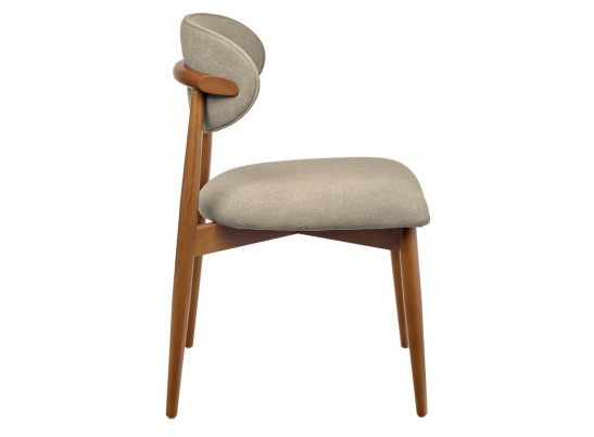 Стул Lucas 3 латте букле с ножками цвета орех в Ростове-на-Дону