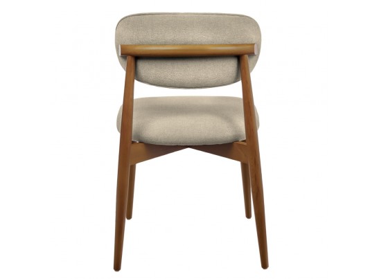 Стул Lucas 3 латте букле с ножками цвета орех в Ростове-на-Дону