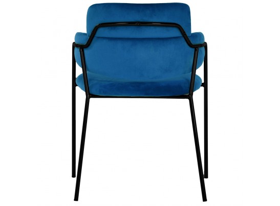 Стул Napoli синий с черными ножками в Ростове-на-Дону