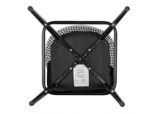 Стул полубарный Paola чёрный с жаккардом в Ростове-на-Дону