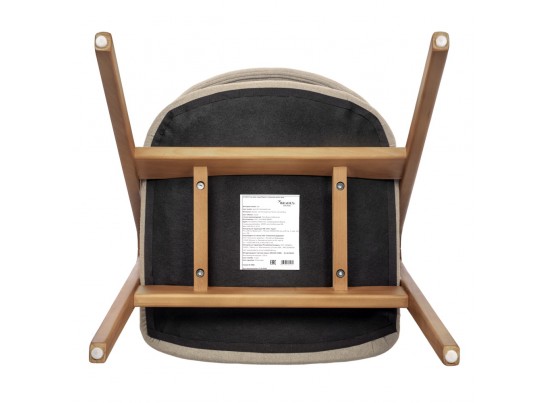 Стул Alan латте букле с ножками цвета орех в Ростове-на-Дону