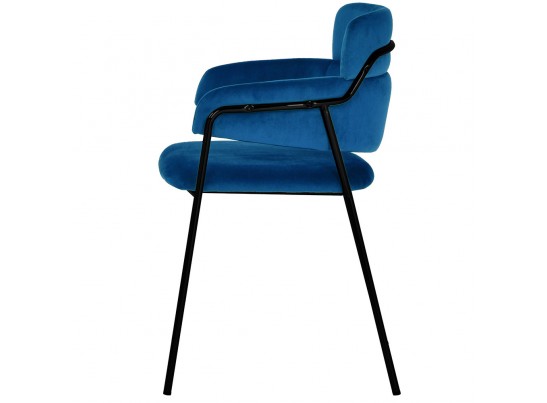 Стул Napoli синий с черными ножками в Ростове-на-Дону