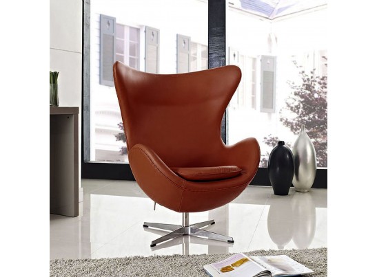 Кресло EGG CHAIR коричневый матовый в Ростове-на-Дону