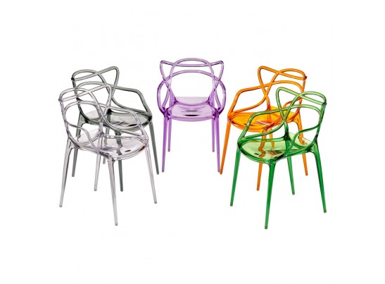 Комплект из 4-х стульев Masters прозрачный сиреневый в Ростове-на-Дону