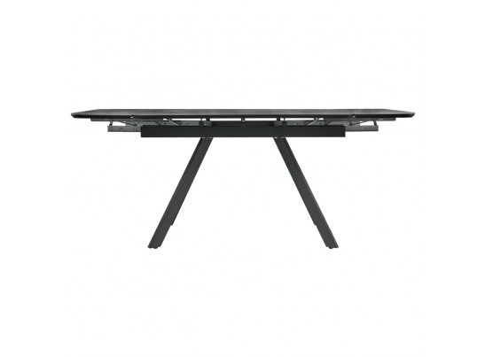 Стол Arthur раскладной 120-184x80x75см, керамогранит серый мрамор Greys Grey, чёрный в Ростове-на-Дону