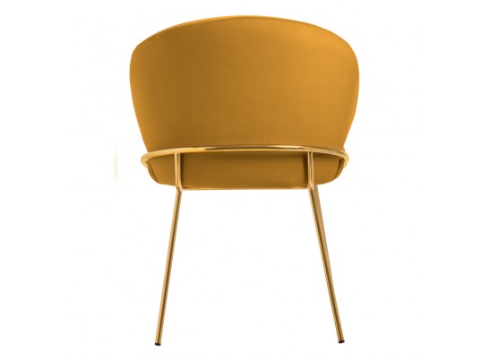 Стул-полукресло Emil медовый с золотыми ножками в Ростове-на-Дону