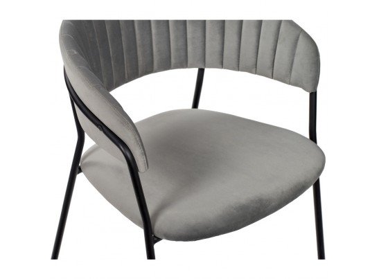 Стул Turin серый с чёрными ножками в Ростове-на-Дону