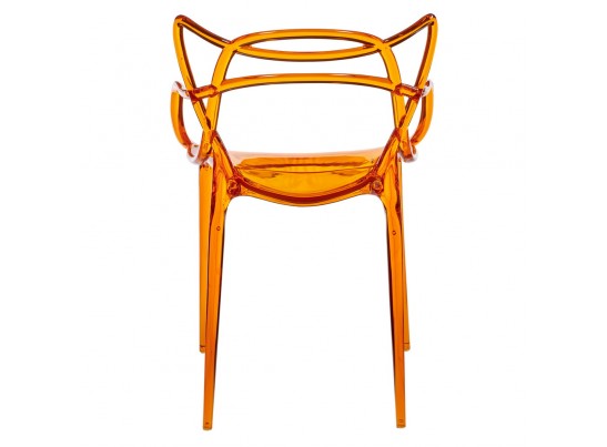 Комплект из 4-х стульев Masters прозрачный оранжевый в Ростове-на-Дону
