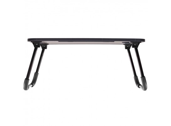 Стол складной с подстаканником «ЛАЙТ», 59,5x39,5x26,4см, мдф, металл, темн. дерево, чёрный в Ростове-на-Дону