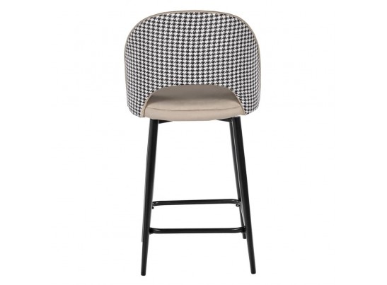 Стул полубарный Leo латте с жаккардом, поворотный механизм в Ростове-на-Дону