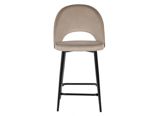 Стул полубарный Leo латте с жаккардом, поворотный механизм в Ростове-на-Дону