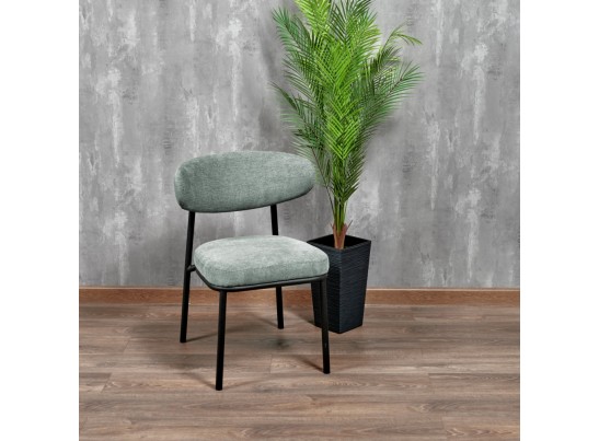 Стул Lucas 2 шалфей шенилл с чёрными ножками в Ростове-на-Дону