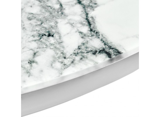 Набор кофейных столиков Tango белый мрамор с белыми ножками в Ростове-на-Дону