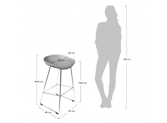 Стул барный Neo белый в Ростове-на-Дону