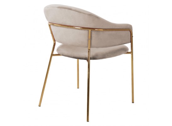 Стул Felix бежевый с золотыми ножками в Ростове-на-Дону