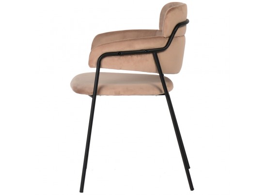 Стул Napoli латте с черными ножками в Ростове-на-Дону