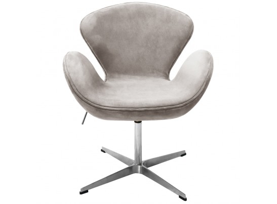 Кресло SWAN STYLE CHAIR латте, искусственная замша в Ростове-на-Дону