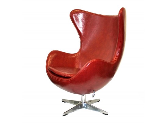 Кресло EGG CHAIR красный глянец в Ростове-на-Дону