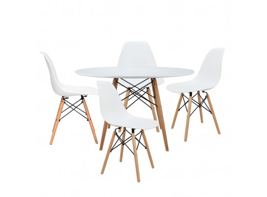 Комплект из 4-х стульев Eames белый в Ростове-на-Дону